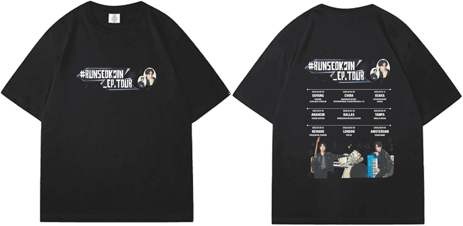 RUNSEOKJIN-EP.Tour T-Shirts 2025 World Tour T-Shirts for Men